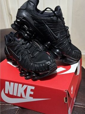 Nike Men’s All-Black Shox Athletic Sneakers